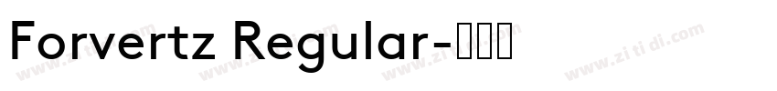 Forvertz Regular字体转换